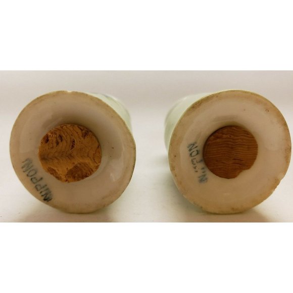 Antique, Nippon, Porcelain Salt & Pepper, Hand Painted, Gilt 1880's , VG (C78) - Picture 4 of 4